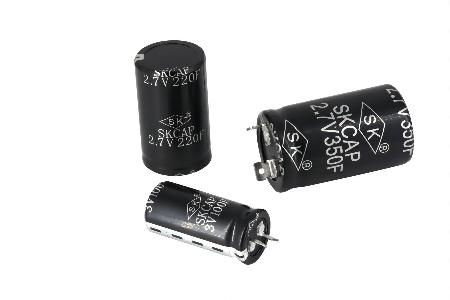 SKP系列柱式超级电容实物图 - 必优特电子